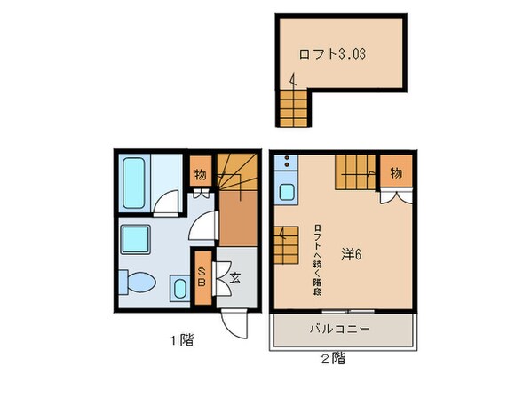 アースクエイク名港の物件間取画像